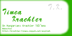 timea krachler business card